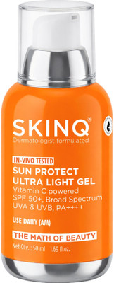 SKINQ Sunscreen - SPF 50 PA+++ Vitamin C Broad Spectrum Protection(50 ml)
