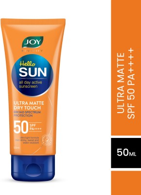 Joy Sunscreen - SPF 50 PA++++ Revivify Hello Sun Ultra Matte Dry Touch All Day Activate Sunscreen(50 ml)