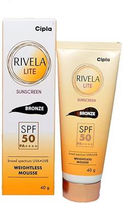 Cipla Rivela Lite Sunscreen Bronze SPF 50+ - SPF 50 PA+++