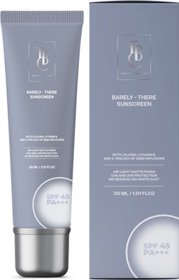 TBC THE BOO COMPANY Sunscreen - SPF 50 PA+++ Barely - There Sunscreen (30ML / 1.01 FL OZ)(30 ml)