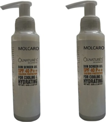 MOLCARO Sunscreen - SPF SPF 40 PA++ OLNATURES SKIN SUNSCREEN GEL SPF 40 PROTECTION(100 g)