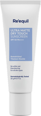 Re'equil Sunscreen - SPF 50 PA++++ Ultra Matte Dry Touch Gel(20 g)