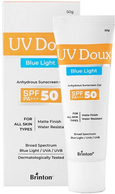 Brinton Sunscreen - SPF 50 PA+++ UV Doux Blue Gel UVA/UVB With Broad Spectrum, Water Resistant Best SPF(50 g) Brinton Sunscreen - SPF 50 PA+++ UV Doux Blue Gel UVA/UVB With Broad Spectrum, Water Resistant Best SPF(50 g)