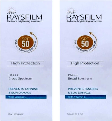 DOOMSDAY Sunscreen - SPF 50 PA+++ RAYSFLIM SUNSCREEN FOR HIGH PROTECTION FOR UVA/UVB SKIN PACK OF 50g x 2(100 g) DOOMSDAY Sunscreen - SPF 50 PA+++ RAYSFLIM SUNSCREEN FOR HIGH PROTECTION FOR UVA/UVB SKIN PACK OF 50g x 2(100 g)
