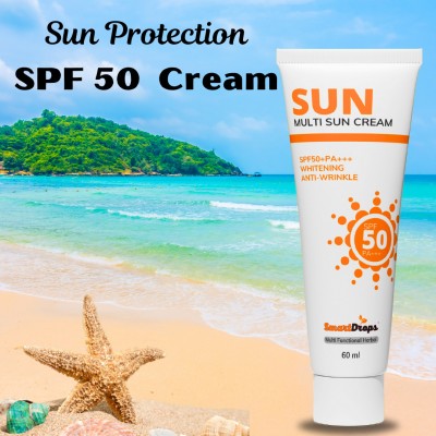 smartdrops Sunscreen - SPF 50+ PA+++ Ultimate Protection for Your Skin Under the Sun's Rays(60 ml)