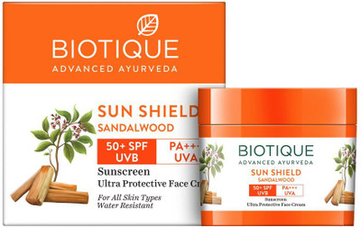 BIOTIQUE Sunscreen - SPF 50 PA+++ Bio Sandalwood Sunscreen(50 g)