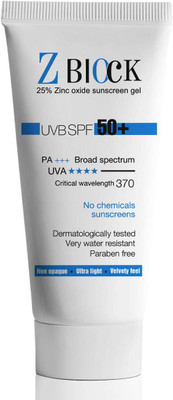 Z-Block Sunscreen - SPF 50 PA+++ sunscreen gel(50 ml)