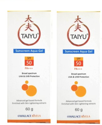 Taiyu Sunscreen - SPF 50 PA+++ Sunscreen Aqua Gel - SPF 50 PA+++ (60 g)*(2 PIC)(120 g)