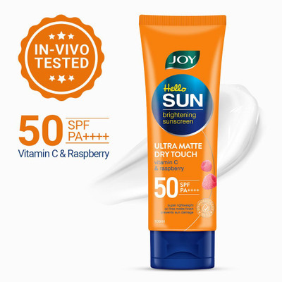 Joy Sunscreen - SPF 50 PA++++ Ultra Matte Dry Touch Sunscreen For Oily Skin(100 ml)
