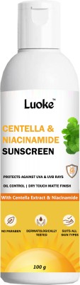 Luoke Sunscreen - SPF 50 PA+++ Sunscreen SPF 50 with Ceramide & Vitamin C | PA+++ | UVA UVB Sun Protection,(100 g)