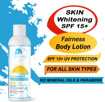 Sipradh Sunscreen - SPF 50 PA++ Sunscreen bodylotion Non Greasy & Water Resistant,UVA & UVB Protection - SPF 15(100 ml) Sipradh Sunscreen - SPF 50 PA++ Sunscreen bodylotion Non Greasy & Water Resistant,UVA & UVB Protection - SPF 15(100 ml)