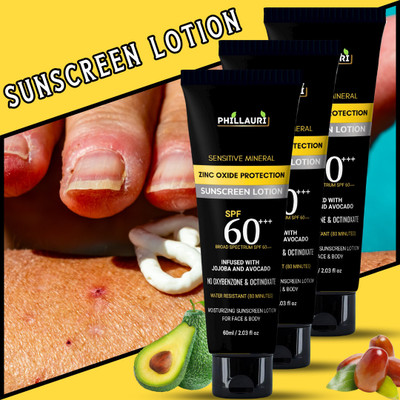 Phillauri Sunscreen - SPF 50 Skin Brightening & Matt Finish Sunscreen Lotion | No White Cast(180 ml)