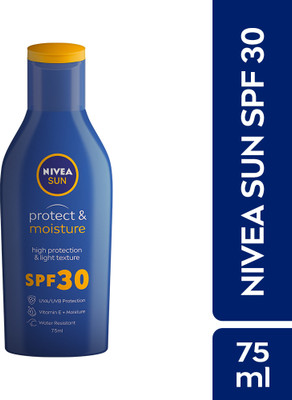 NIVEA Sunscreen - SPF 50 PA++ UVA UVB, Moisturizing Lotion with Vitamin E, For Men & Women(75 ml)