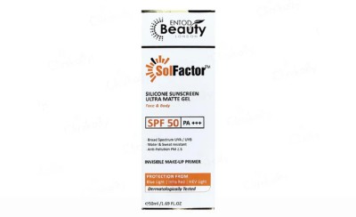 RAASO Sunscreen - SPF 50 PA+++ SolFactor Silicon Ultra Matte Sunscreen Gel(50 ml)