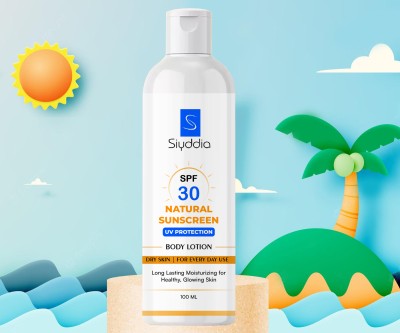 SIYDDIA Sunscreen - SPF 30 PA++ Natural Sunscreen(100 ml)