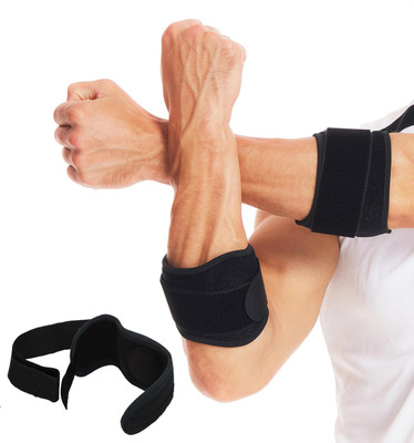 GymWar Tennis Elbow Strap,Brace for Forearm Tension Relief Elbow Support(Black)