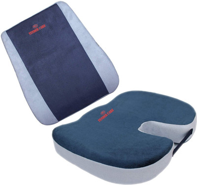 Tender Care Tailbone Support Combo Offer WITH Coccyx, Sciatica Lower Back Support Seat Cushion Back / Lumbar Support