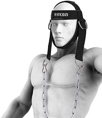 Fitcozi Equipment for Neck Workout, Resistance Training and Weight Lifting Head Support(Black)