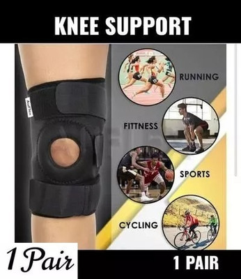 Mulkraj Ortho Knee Support(Men and Women) (Black)-146 Knee Support(Black)