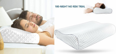PRATIK MARKETING Memory Foam Polka Sleeping Pillow Pack of 259(White)