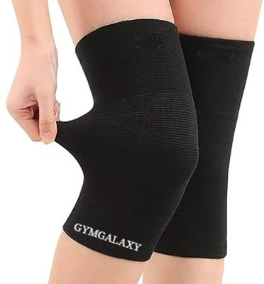GYMGALAXY Knee Support For Men And Women Breathable And Stretchy Knee Brace Knee Support(Black)