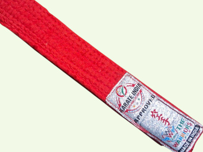 Dhaani Red Professional Martial Arts Judo/Karate taekwando belt Abdominal Belt(Red)