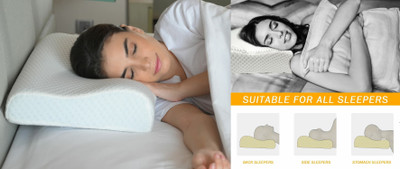 RUSHABH ENTERPRISE Memory Foam Toons & Characters Sleeping Pillow Pack of 1(White)