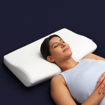Frido Ultimate Neck Contour Cervical Plus Pillow for Neck Pain Relief Sleep Cervical Pillow(White)