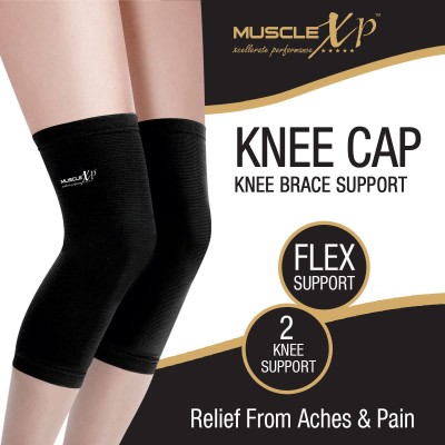 MuscleXP DrFitness+ Knee Cap & Brace Knee Compression Support - (Large) Knee Support