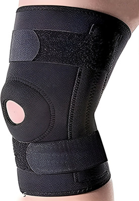 Donizard Pack of 1 Piece Knee Cap Support Sports Gym Running Arthritis Joint Pain Relief Knee Support(Black)