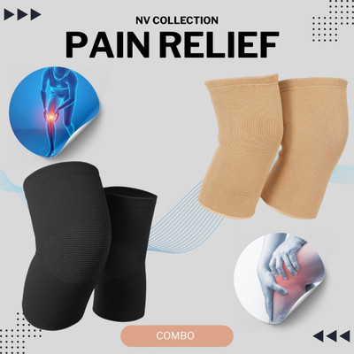 NV COLLECTION Black&Brown TwinCare Ortho Knee Relief Caps Knee Support