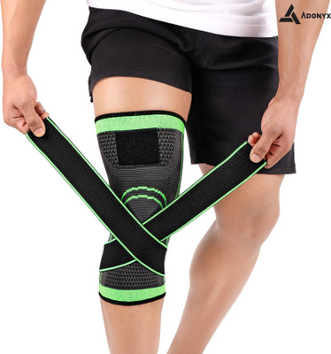 ADONYX 1 Pack Knee Compression Sleeve, Knee Support for Sports Workout Knee Support(Green)