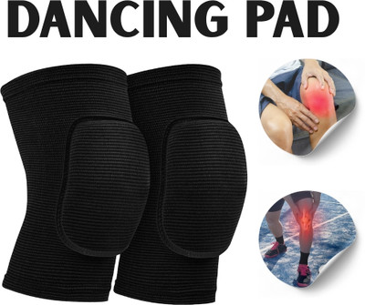 meetanshcollection Form-Fitting Knee Gear for Peak Dance Sessions Knee Support(Black)