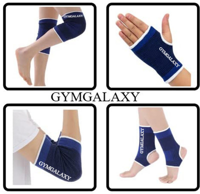 DHEER Combo Pack Palm, Elbow, Knee, Ankle Supports (4 Pairs ) Knee Support