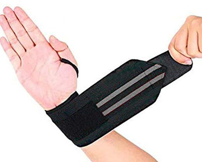 PRT Wrist Band with Adjustable Strap_Thumb Loop for Gym_Power Lifting (Men&Women) Wrist Support