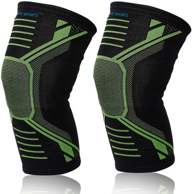 Mulkraj M-2 Pack Knee Brace, Compression Sleeve Support Unisex, Running,Gym, Hiking62 Knee Support