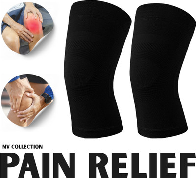 CTC CREATION Dual-Lock Strap Knee Support for Custom Fit Knee Support(Black)