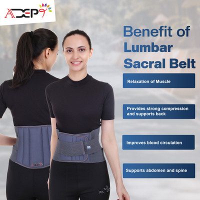 Balaraka N-Abdominal Belt After Delivery For Tummy reduction Breathable Belt For Men-8 Back / Lumbar Support(Grey)