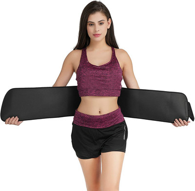 APPGEN Back Pain Waist Trimmer Sauna Belt for Women & Men Back / Lumbar Support(Black)