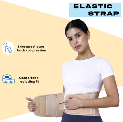 MsOrthtics Lumbo Sacral Support Belt Back / Lumbar Support(Beige)