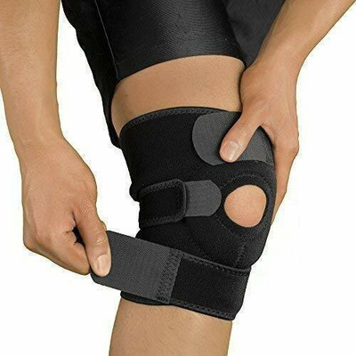 Advit Open-Patella Brace for Arthritis Joint Pain Relief, Injury Recovery Knee Support Knee Support(Black)