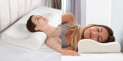 PRATIK MARKETING Memory Foam Birds Sleeping Pillow Pack of 10(White)