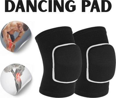 meetanshcollection All-Around Comfort Knee Shields for Dancers Knee Support(Black)
