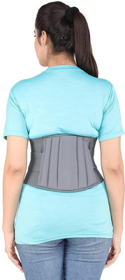 Mulkraj NEW-ABS-Lumbo Sacral Support Belt (Waist) - For Men & WomeNEW-ABS-24 Abdominal Belt(Grey)