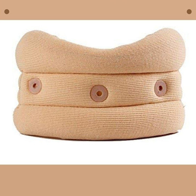 ORANCLE Premium Adjustable Soft Cervical Collar Relieves Pain & Pressure in Spine Neck Support(Beige)