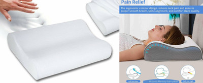 ANUSHKA ENTERPRISE Memory Foam Nature Sleeping Pillow Pack of 1(White)