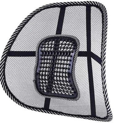 RBTR Acupressure Chair Back Rest Car Seat Lumber Support (Black) (Multi color) Back / Lumbar Support(Black, Grey)