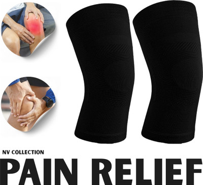 NV COLLECTION Smart Fit Knee Support for Joint Health Knee Support(Black)