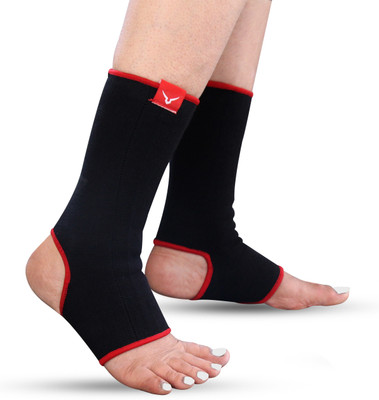 Invincible Large/Extra Large Ankle Support(Black, Red)