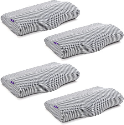 Frido Ultimate Contour Cervical Neck Pillow for Pain Relief Sleep, Pack of 4 Cervical Pillow(Grey)